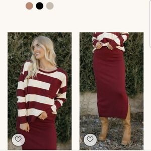 Love Olive Co Skirt And Sweater Set NWT